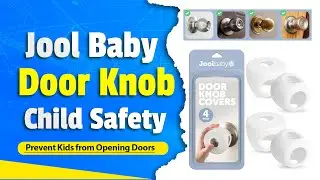 Jool Baby Door Knob Safety Covers &ndash; Child Proof 4 Pack