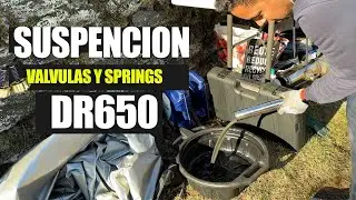 Cambio de Spring Delantero y Válvulas Doradas RaceTech a la Suzuki DR650—Es Gustavo