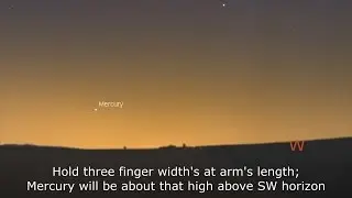 Naked Eyes on the Sky: Find Mercury Jan 1 thru 6