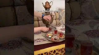 Tea Like You&rsquo;ve Never Seen Before!  #Tea#CharcoalTea#TraditionalTea#Foodie #Drink#Shorts #food#چای