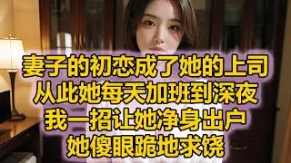 妻子的初恋成了她的上司，从此她每天加班到深夜，我一招让她净身出户，她傻眼跪地求饶