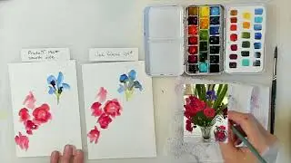Watercolor paper comparison--Pruduit 140# smooth side vs 135# Jack Richeson