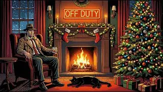 Christmas Noir Jazz & Fireplace - Deep Focus Music for Cold Winter Nights