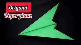 How to make a paper plane that flies far | Paper airplane making | Origami paper plane |