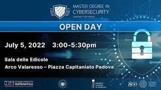 Master's Degree in Cybersecurity - Open Day 2022/07/05