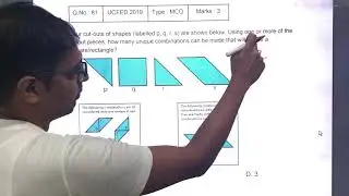 UCEED 2019 Solved Paper - Solution for Question No. 81