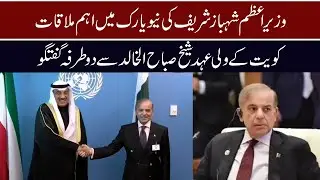 PM Shehbaz Sharif Meets Kuwait Crown Prince in New York | UNGA 80th Session pakistan times