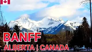 BANFF CHRISTMAS DOWNTOWN WALKTHROUGH - ALBERTA | CANADA #4K  @ManilaShopper