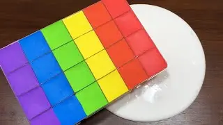 MINI SHOW - Mixing COLORS CLAY Into GLOSSY Slime ! Satisfying Slime Videos #1467