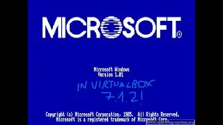 How to install *WINDOWS 1.0* in ORACLE VIRTUALBOX 7.1.2... (As of August 2025)