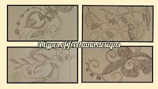 4 types of abstract designs by @madhuriscraftroom9534  #art #freehand #abstract #easy #drawing