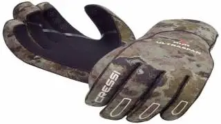 Mares Pure Instinct Amara 2mm Camo Blue Five Finger Gloves
