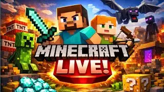 Minecraft LIVE 🔥 Survival Gameplay | Danger+Masti 😱🪄