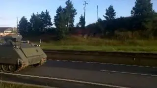 Tanques de guerra na BR 116