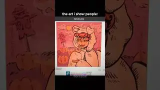 the art i show people vs keep secret (digital art edition) #art #drawing #shorts
