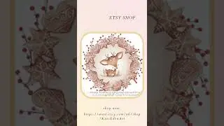 Christmas PNG Files in Etsy Instant Download | Kate Eden Art