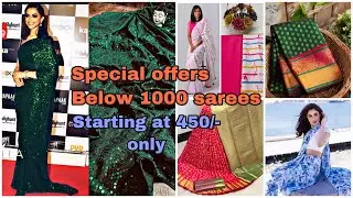Below 1000 latest fancy sarees |super saree collection|sarees for wholesale price