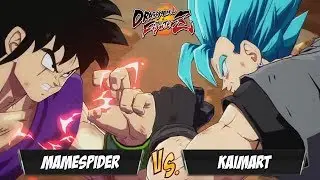 Mamespider(Kid Buu/Bardock/Yamcha) Fights Kaimart(Hit/Vegito Blue/Android 21)[DBFZ]