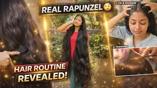 &ldquo;Extreme Thick Silky Long Hair 😍 | Hair Trimming, Oiling, Massage & Smooth Combing Results