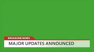 Breaking news green screen overlay