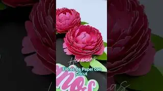 Hermosas Peonias de Papel con Cricut #tutorial Completo #Abajo #cricutespañol