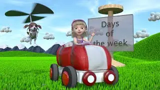 How to sign the days of the week in sign language (BSL) cartoon video for kids