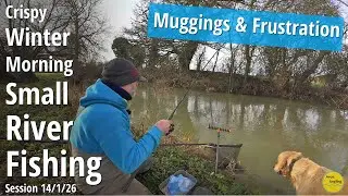 Freezing Winter Morning Small River Fishing - Muggings, Frustration & Elation - 14/1/26 (Video 622)