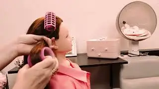 ASMR Hair Curlers Take Down, Intense Combing, Parting, Clipping, Foam | No Talking & Hair Play
