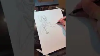 Quick 20 minute LIVE sketch of Jack Skellington and Zero.#nightmarebeforechristmas #disney #fyp