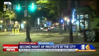 Police launch tear gas, crowd moves to Northside