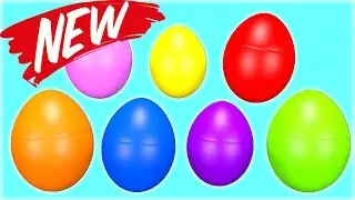 Surpise Eggs&trade; Learn Shape ✰ Kinder Surprise Eggs ✰ Learn Colors with Unboxing Surprise Eggs