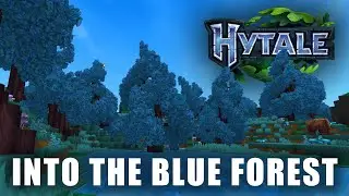 (Vertical) Base Building And Exploring The Blue Forest - Hytale Early Access