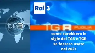 CREAZIONE sigla Tg3 e TGR (2002-2010) come sarebbero se fossero utilizzate nel 2021