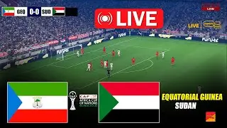 🔴LIVE : EQUATORIAL GUINEA vs SUDAN | CAF Africa Nations Cup 2025 | Live Game Simulation  pes