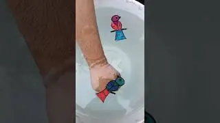 Bird drawing magic drawing with water #drawing #shorts #viral