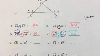 Honors Geo - Unit 1 - 1.1 Intersections and Unions