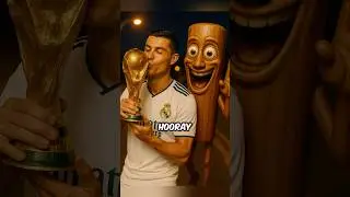 Tung Tung Steals Messi&rsquo;s World Cup for Ronaldo! 🏆Messi Fights Back! #ronaldo #shorts #cr7 #brainrot