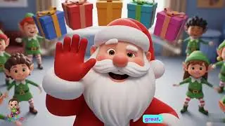 Count the gifts with santa | Christmas counting song | 1-10 Afrobeats kids Nursery rhymes