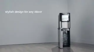 Whirlpool Self Cleaning, Stainless Steel Bottom Loading Water Cooler with LED Indicators