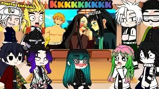 Hashiras react Zenitsu ficou com CI&Uacute;MES da Nezuko com o Tokito no Demon Slayer VR 😂❤️ Kkkkkk