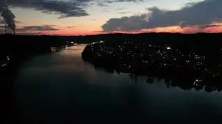 Unedited Drone Footage - 2021-10-04 - Powhatan Point OH Late Evening Aerial View