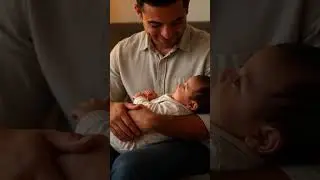 Father & Baby Daughter Love Moment &ndash; AI Animated Realistic Photo #shorts