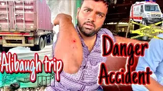 Accident during Alibaug trip 🥺🚦|Alibaug trip | Road Accident | Road accident alibaug trip🚨| Day 2
