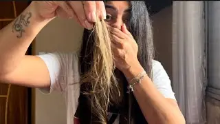 Cortei meu cabelo sozinha - Corte de cabelo tendência 2023/2024 - Cortando para um novo começo