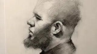 Charcoal Portrait Sketch - 'Antonio'