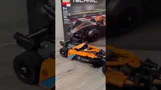 LEGO Technic NEOM McLaren Formula E Team Race Car Set Speed Build #lego #mclaren #car #shorts
