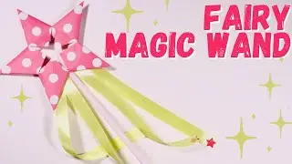 How to make a paper Fairy Magic wand | DIY Star Magic wand tutorial