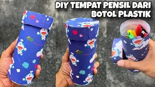 DIY - MAKE A PENCIL HOLDER FROM USED PLASTIC BOTTLES || NEW PLASTIC BOTTLE IDEAS
