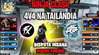 FLUXO vs EVOS - UM ATROPELOOO 4V4 NA TAIL&Acirc;NDIA NINJA CLASH FREE FIRE! CLIPS FF