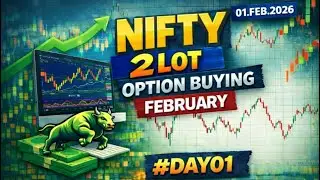 #DAY 01🔥 Option Trading Challenge Live | Nifty Live Trading सिर्फ 2 Lot से #trading #nifty50 #nifty